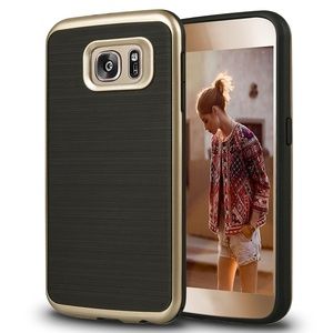 Samsung Galaxy S7 Phone Case in Gold and Black